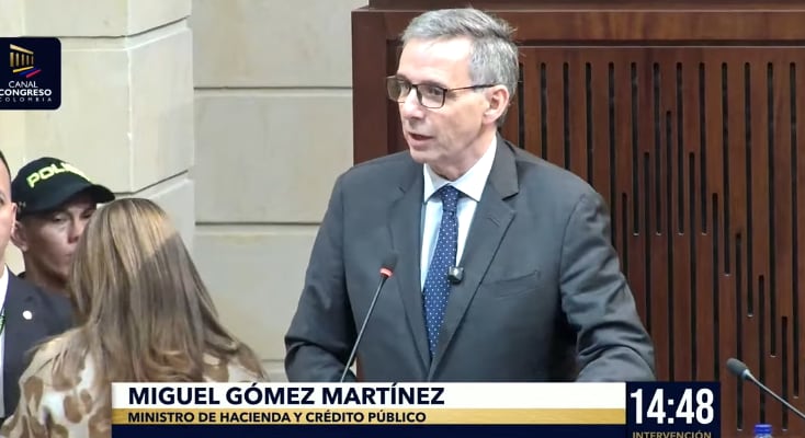 Miguel Gómez, ministro de Hacienda