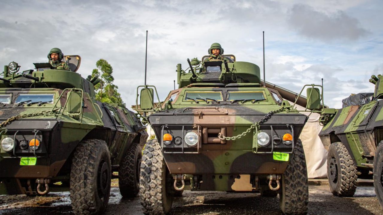 Vehículos blindados del Ejército como estos serán desplegados en la vía Panamericana.