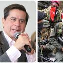 El ministro del Interior, Juan Fernando Cristo, y el ELN.
