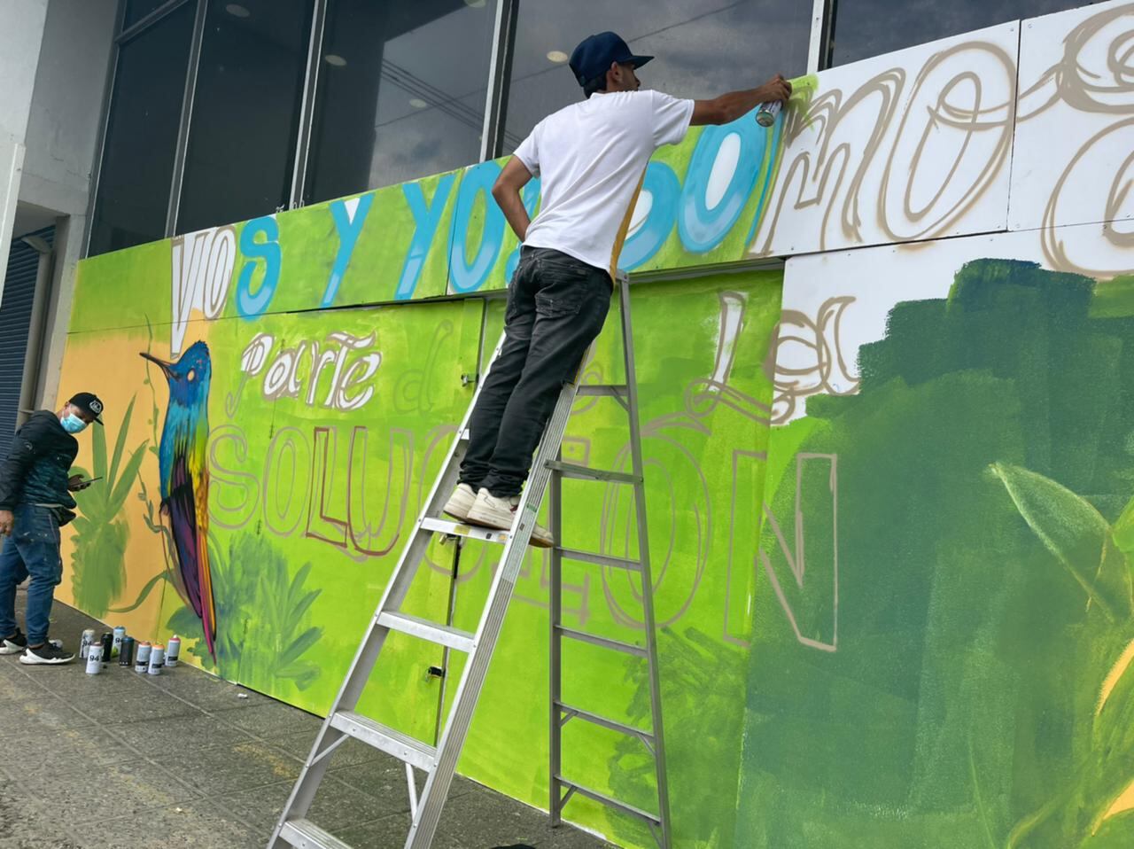Mural en punto de venta Sumatec- Medellín