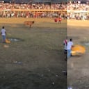 Toro atacado con pólvora en corralejas de Necoclí, Antioquia.