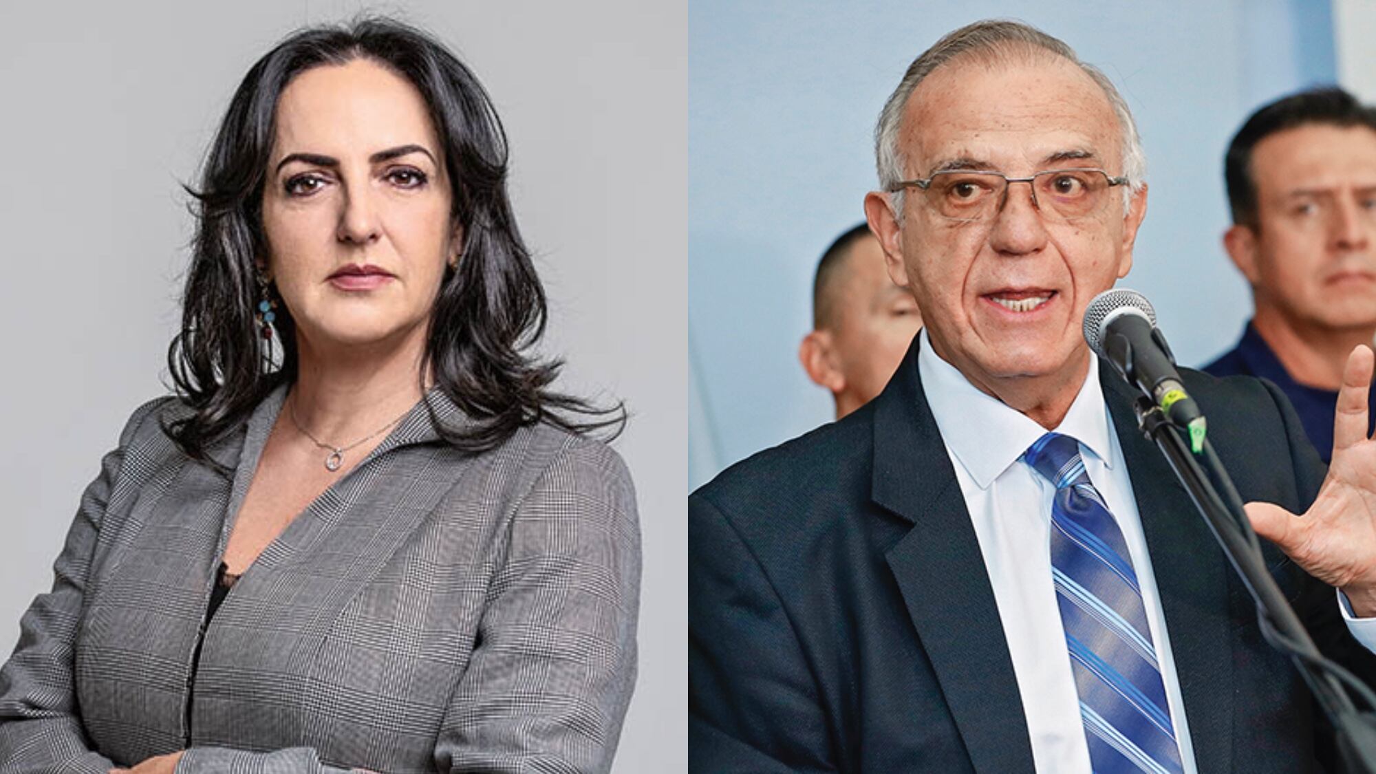 María Fernanda Cabal e Iván Velásquez.