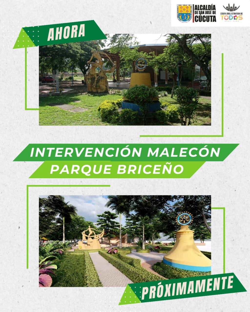 Así quedará El Malecón, de Cúcuta.