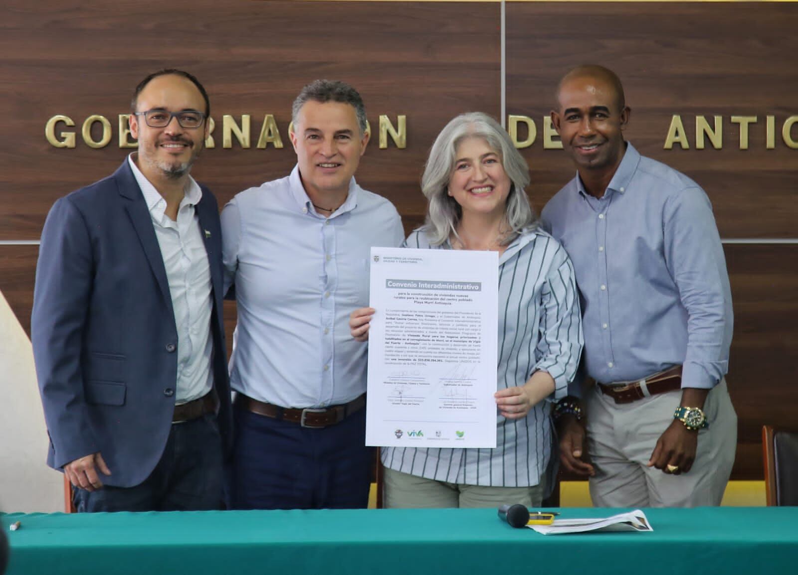 Los recursos fueron aportados entre el ministerio de Vivienda, la gobernación de Antioquia, la gerencia de Servicios Públicos del departamento de Antioquia y el municipio de Vigía del Fuerte.