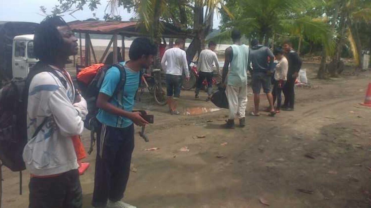 A la estación de Policía de Acandí llegaron en la mañana de este miércoles dos africanos, nacidos en Ghana.
