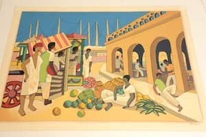 Obras maestro Hernando Tejada Museo la Tertulia y Banco de la República.