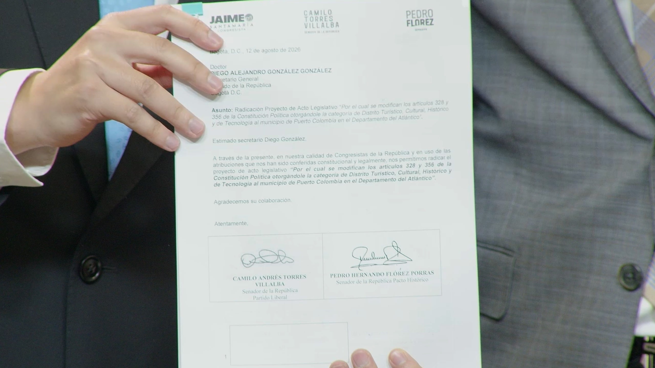 El proyecto ya fue radicado.