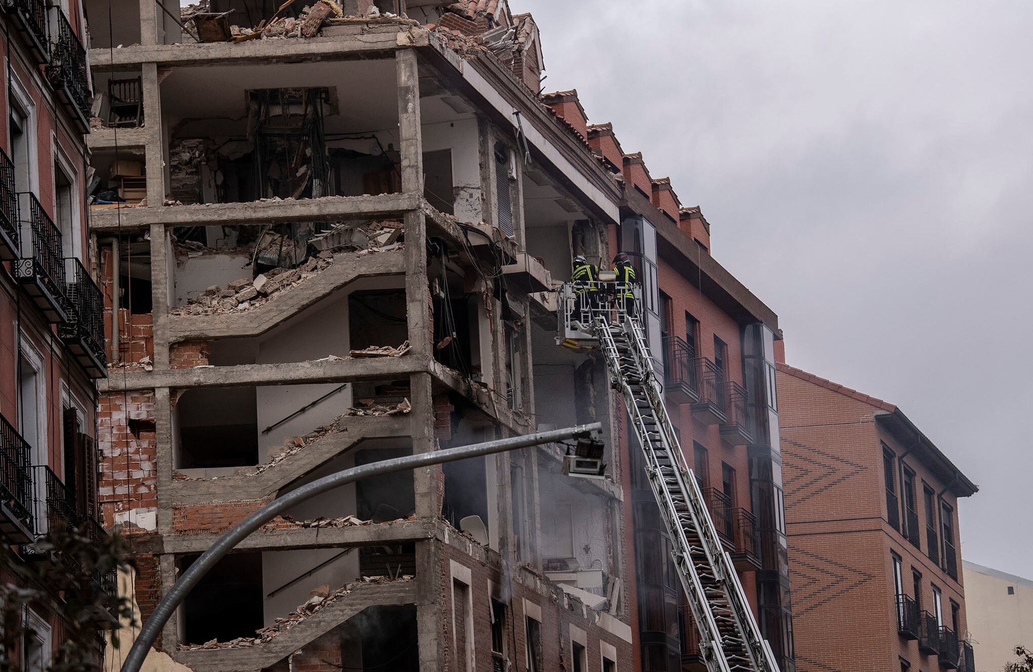 Explosión en Madrid.