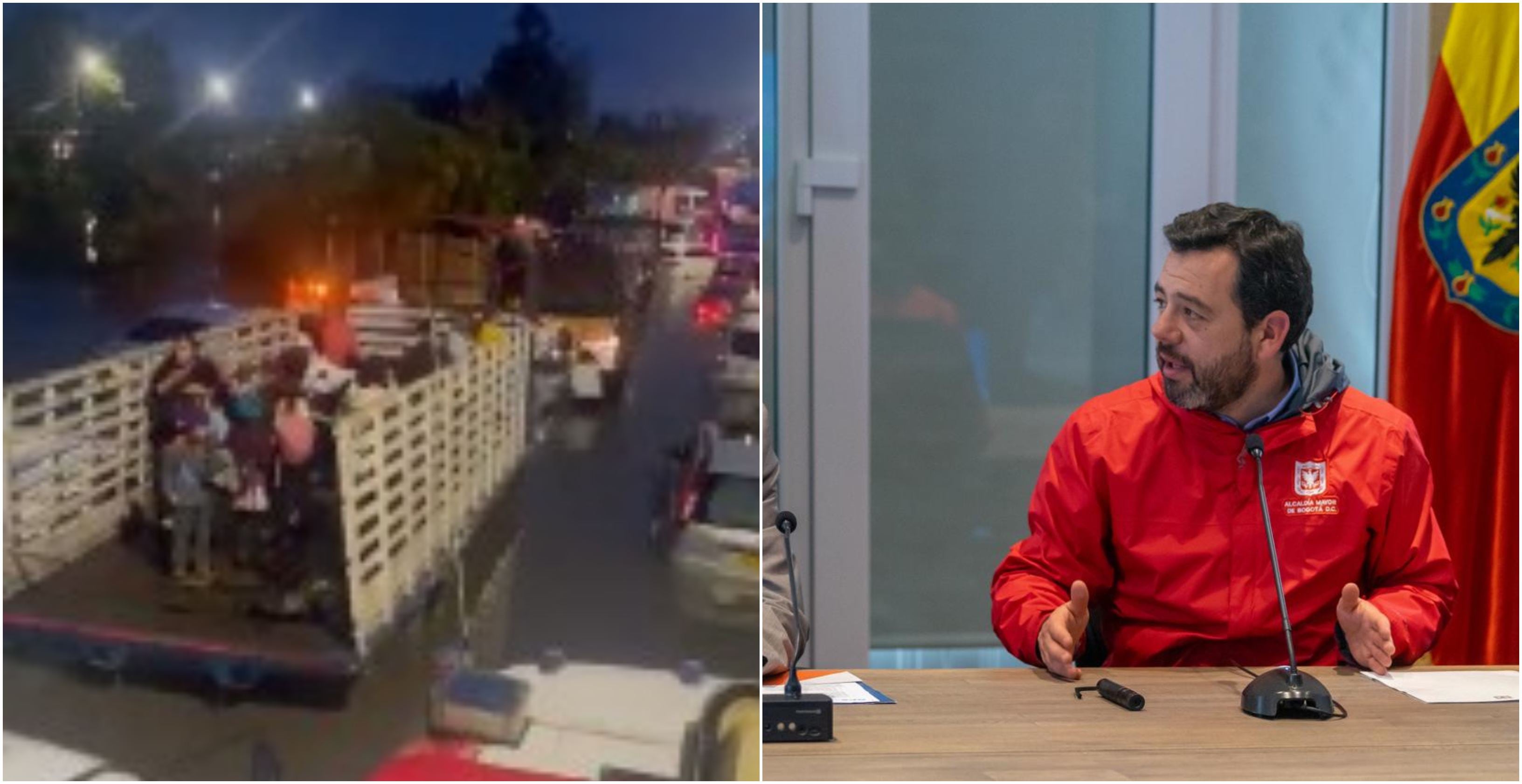 Alcalde Galán habla sobre la emergencia en Bogotá por aguacero que provocó inundaciones en la ciudad