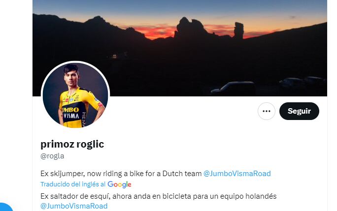Primoz Roglic.