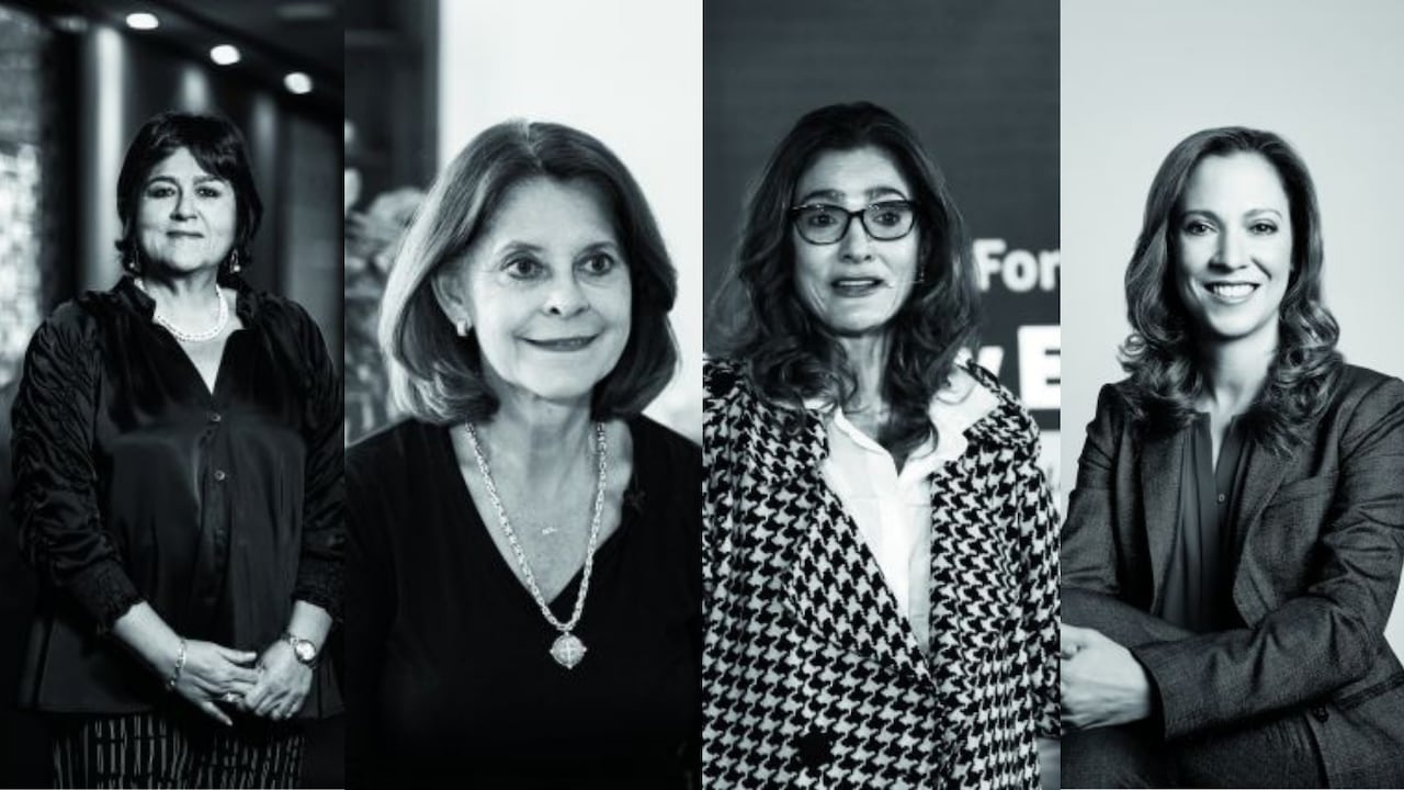 María Lorena Gutiérrez, Marta Lucia Ramírez, Ángela María Orozco y Maria Claudia Lacouture.
