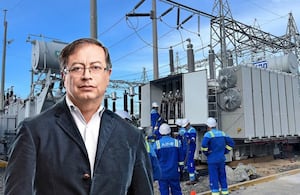 Gustavo Petro, presidente de Colombia, y la empresa Air-e.