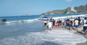 Lancha se volcó en el Rodadero