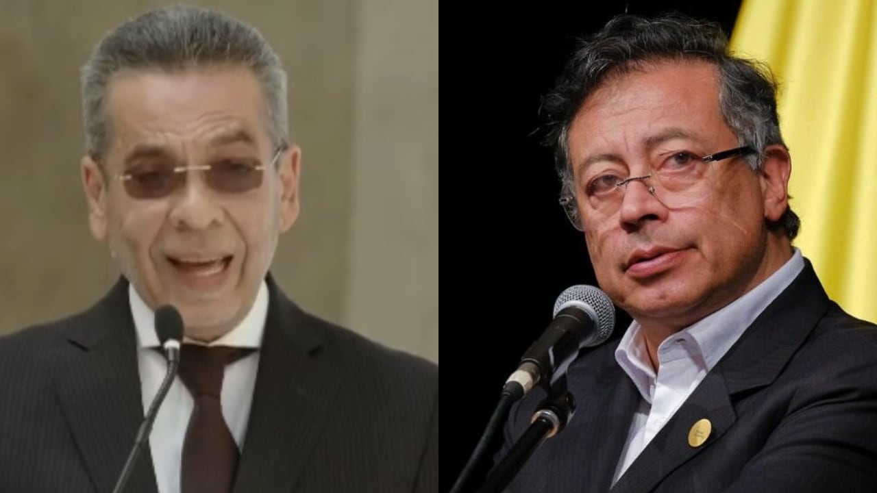 Gabriel Andrade, hijo del magistrado Julio César Andrade, y el presidente Gustavo Petro.
