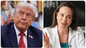 Donald Trump y María Corina Machado.