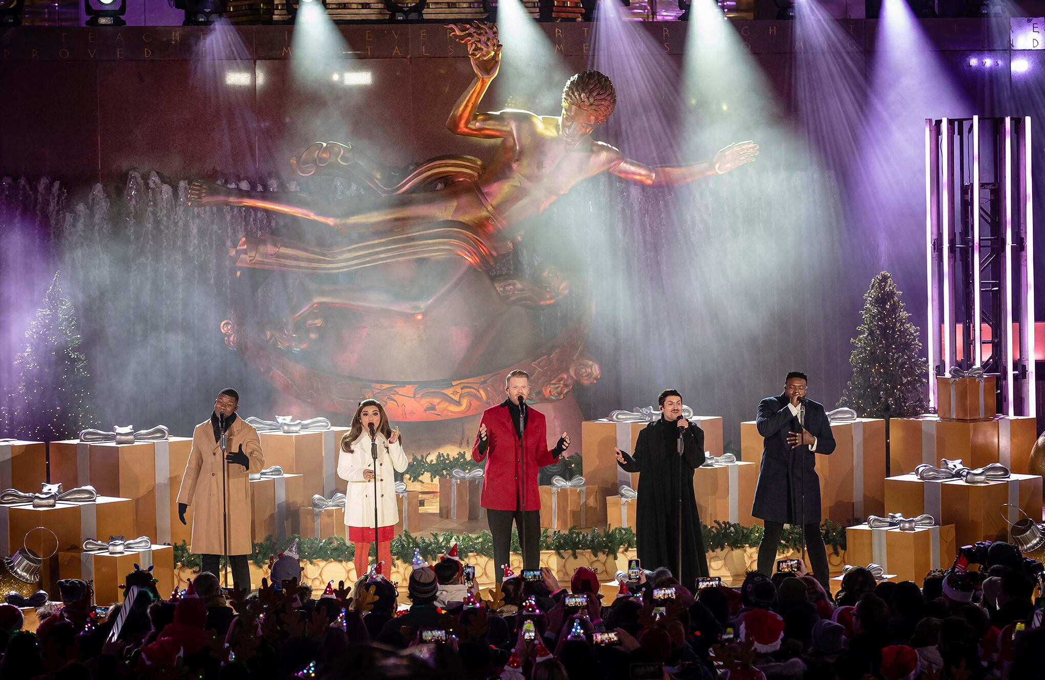 árbol de Navidad de Rockefeller en la ciudad de Nueva York.