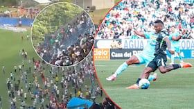 Partido de Jaguares vs. Nacional, suspendido por incidentes en la gradería e invasión