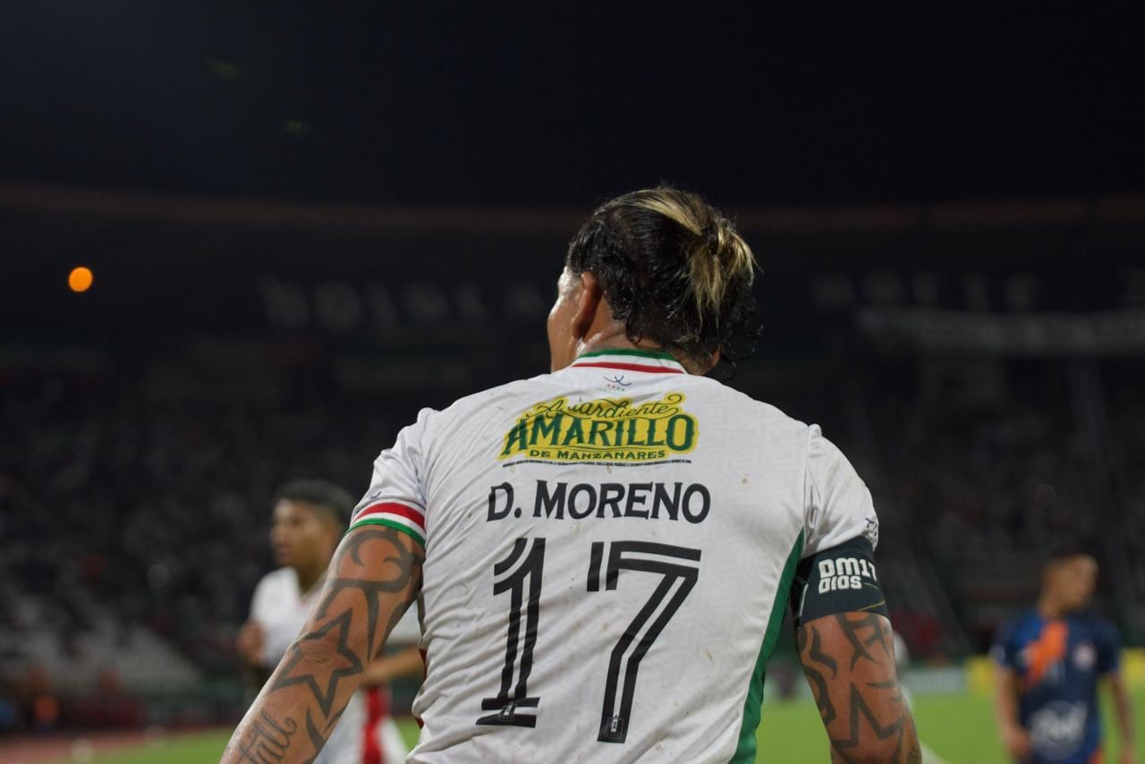 Dayro Moreno le anotó el 3-0 a Boyacá Chicó por la fecha 9 de la Liga BetPlay.