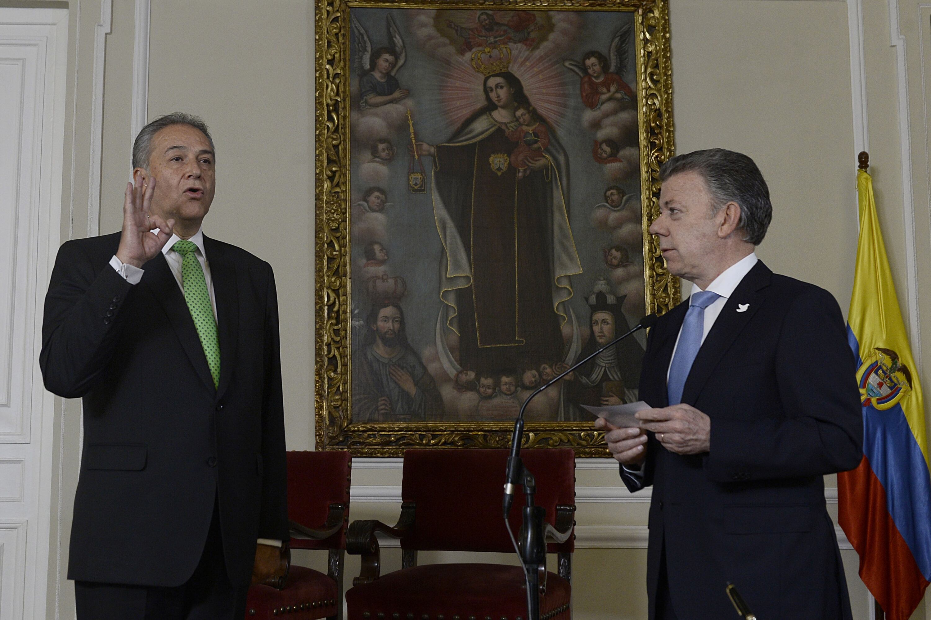 Óscar Naranjo fue el vicepresidente de Juan Manuel Santos. 