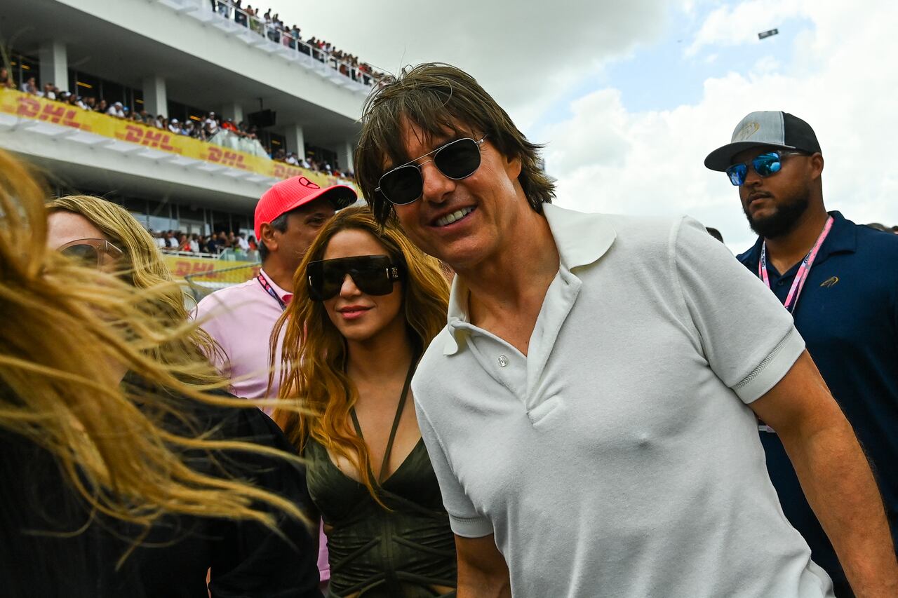 MIAMI, FLORIDA - MAY 07: Shakira walks on the grid prior to the F1 Grand Prix of Miami at Miami International Autodrome on May 07, 2023 in Miami, Florida. Chris Graythen/Getty Images/AFP (Photo by Chris Graythen / GETTY IMAGES NORTH AMERICA / Getty Images via AFP)