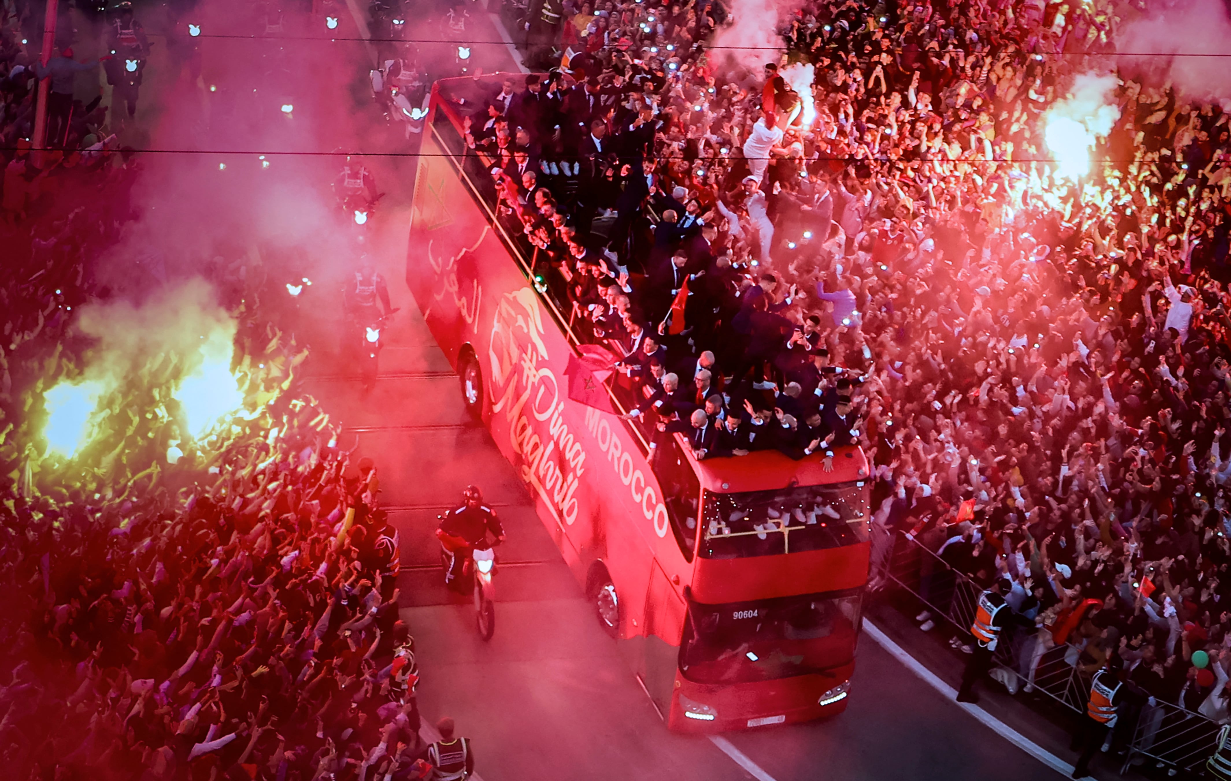 En Marruecos están más que orgullosos con la participación de su selección en Qatar 2022. Foto: AFP.