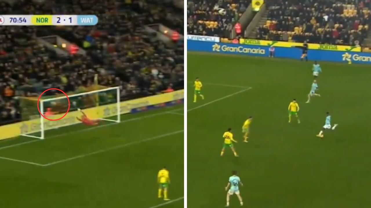 Yaser Asprilla sorprendió con gol de media distancia en Watford