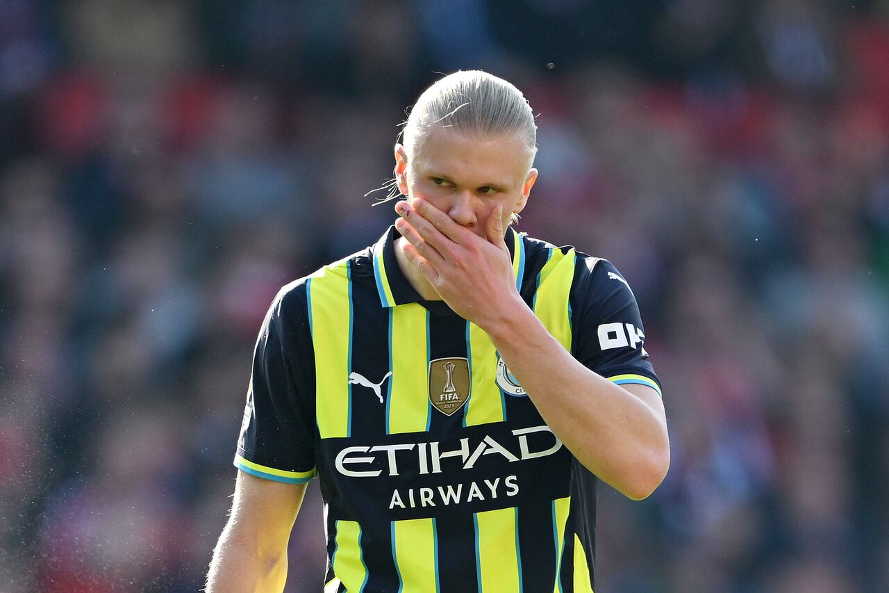 Erling Haaland cumple su peor temporada desde que llegó al City