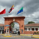 Exequias del Ministro Carlos Holmes Trujillo en la escuela de cadetes Jose Maria Cordova
Bandera a media asta
Bogota enero 27 del 2021
Foto Guillermo Torres Reina / Semana