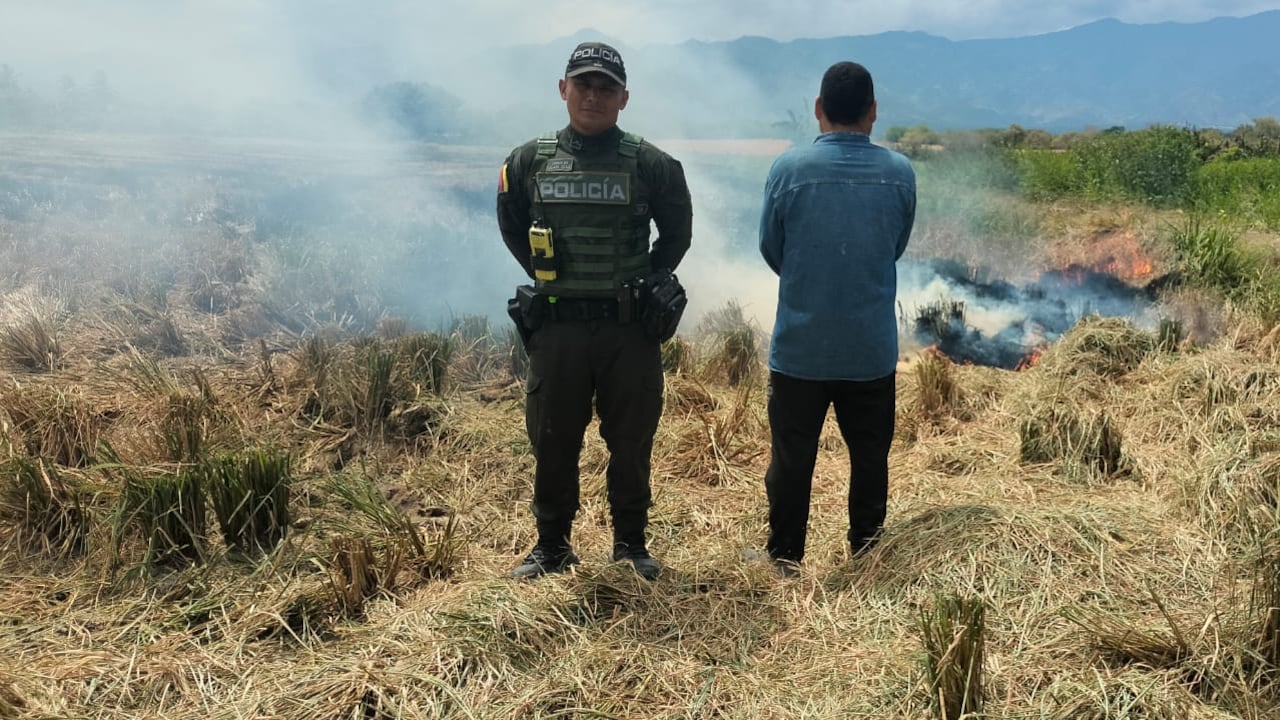 Capturan a piromanó en el Huila.