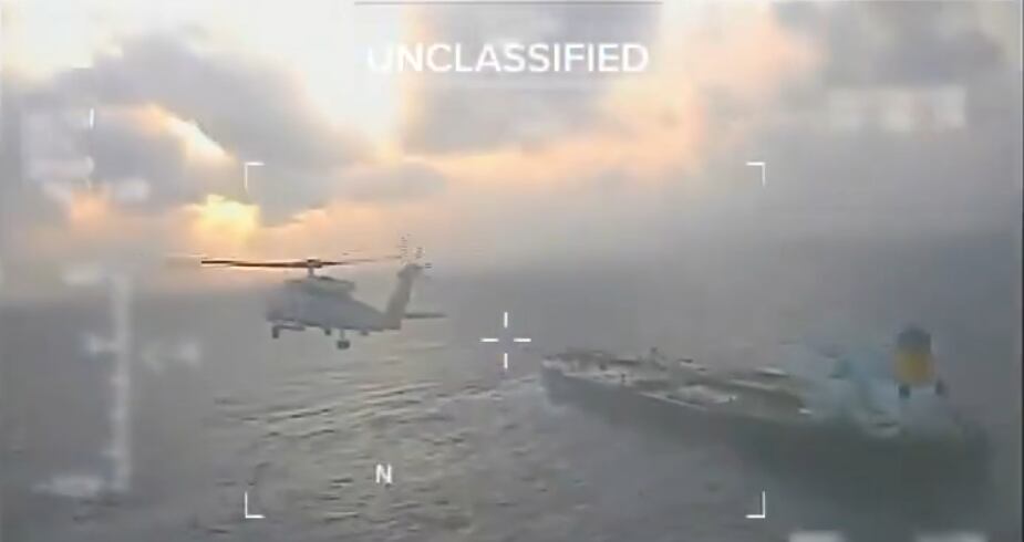 Momento de la operación militar estadounidense este sábado, 21 de diciembre.