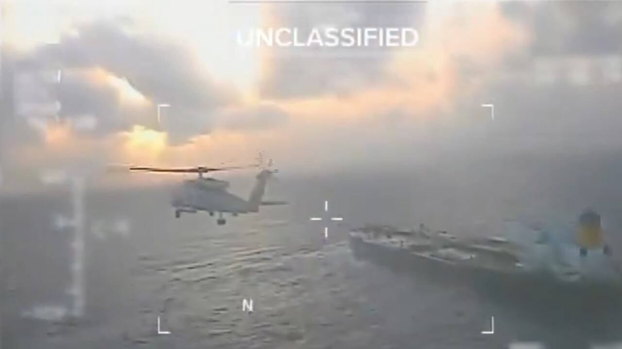 Momento de la operación militar estadounidense este sábado, 21 de diciembre.