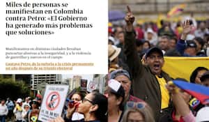 Medios internacionales registraron la impactante marcha contra el gobierno de Gustavo Petro