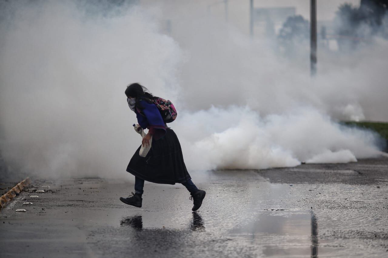 Paro Nacional toma de Bogotá calle 26 carrera 100 misak