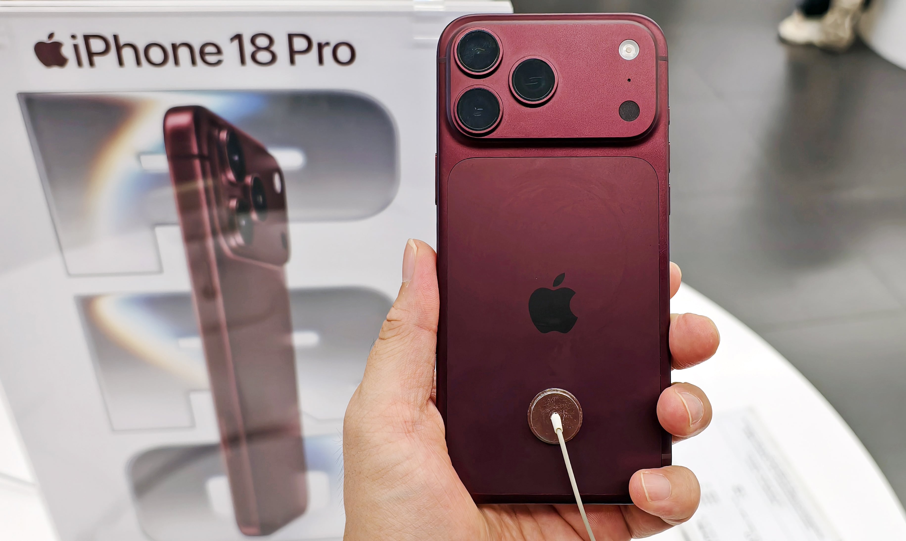 Así luce el iPhone 18 Pro tras su lanzamiento.
