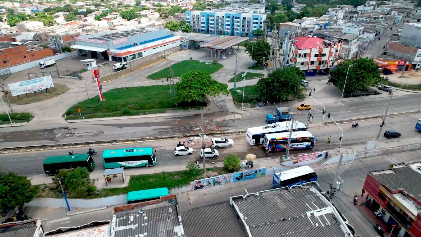 Circunvalar en mal estado.