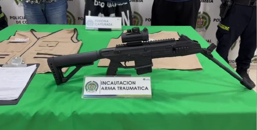 Elementos incautados a los ladrones.