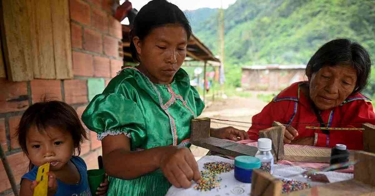 Los indígenas reclamaron incumplimientos por parte del Gobierno. Foto: AFP.