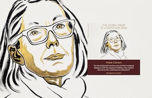 La canadiense Anne Carson gana el premio Nobel de Literatura.