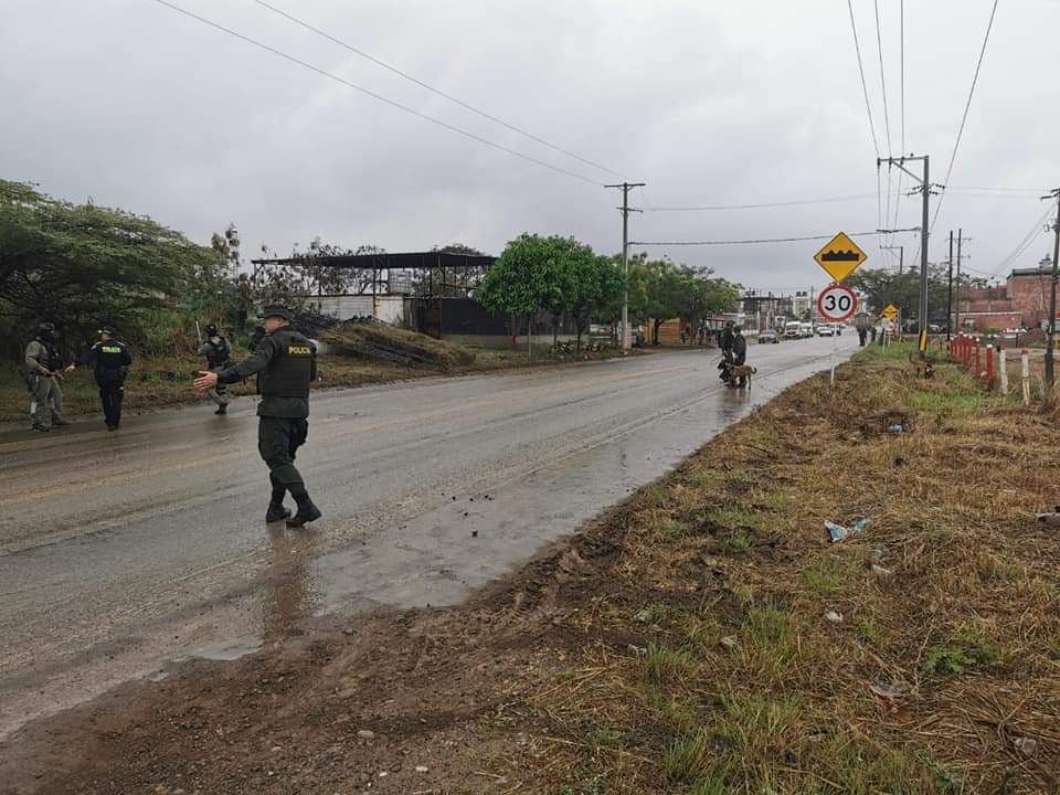 Atentado en la vía Cúcuta - Puerto Santander.