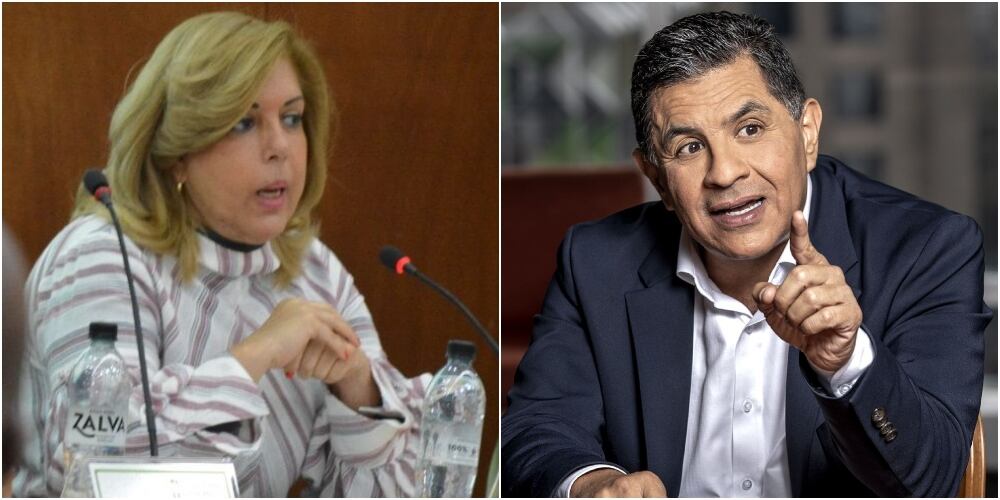 La gobernadora del Valle del Cauca, Clara Luz Roldán, y el alcalde de Cali, Jorge Iván Ospina.