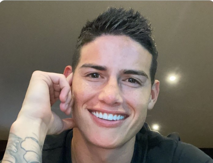 La polémica foto de James Rodríguez que  despertó el rumor de su posible paso al Atlético de Madrid.