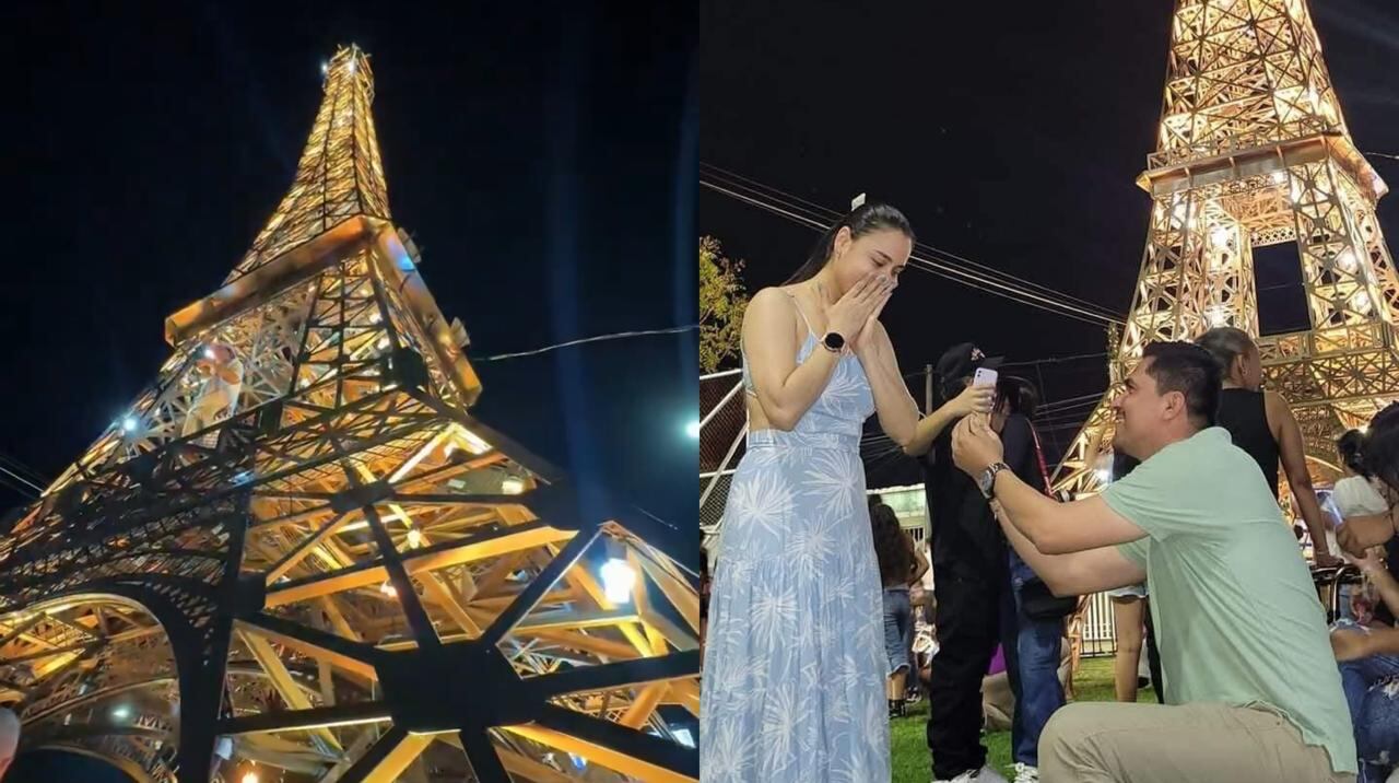 Un hombre aprovechó la magia de las festividades decembrinas en Barrancabermeja.