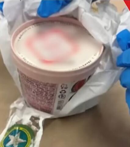 Esta sería la foto exacta de las frambuesas envenenadas.