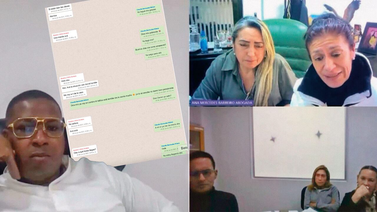 Daniel Garcés estaría manipulando el testimonio de una niñera de la pareja. Las pruebas están en los chats.