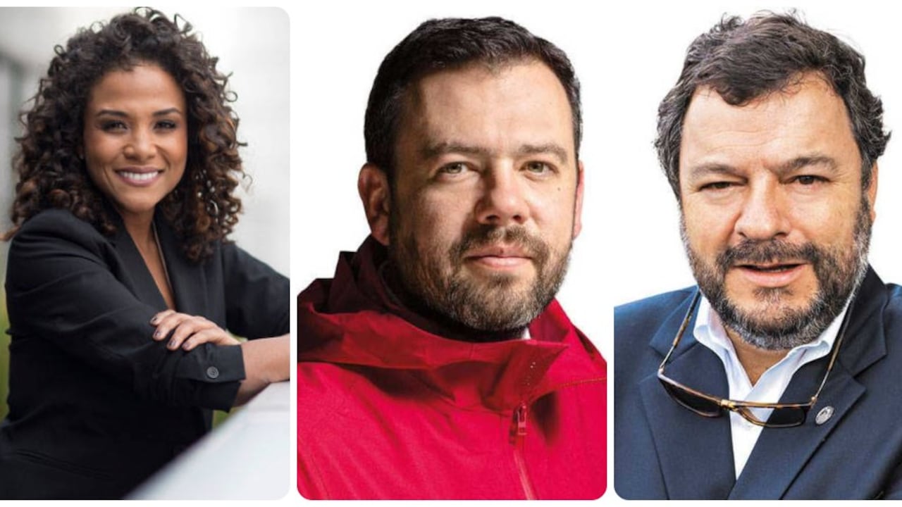 Mabel Lara, Carlos Fernando Galán y Carlos Negret