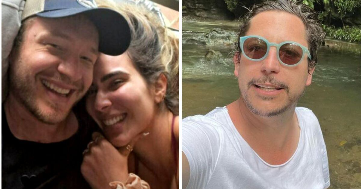 Mari Manotas, su nuevo novio y Alejandro Riaño