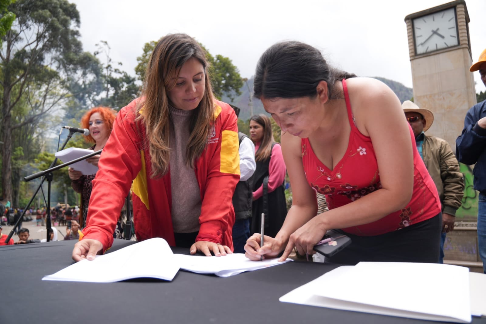 Firma de actas de voluntariedad