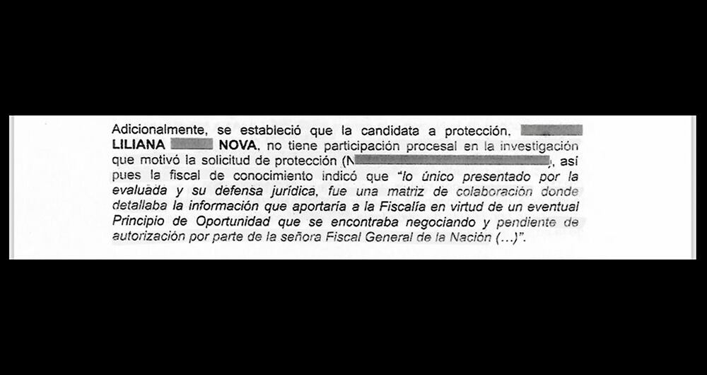 Parte del expediente donde se menciona nuevamente a Sandra Ortiz.