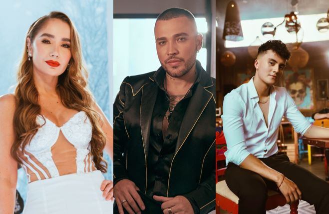 Paola Jara, Jessie Uribe y Dany Cardona