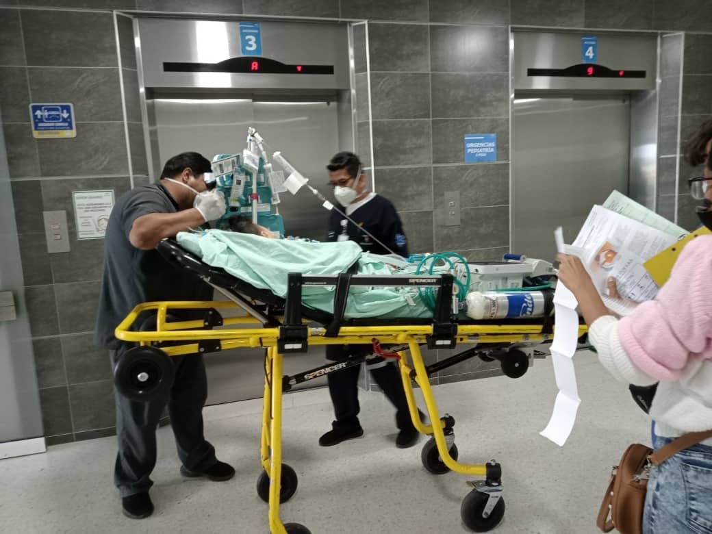 Niño venezolano requería de cama UCI en Cúcuta.